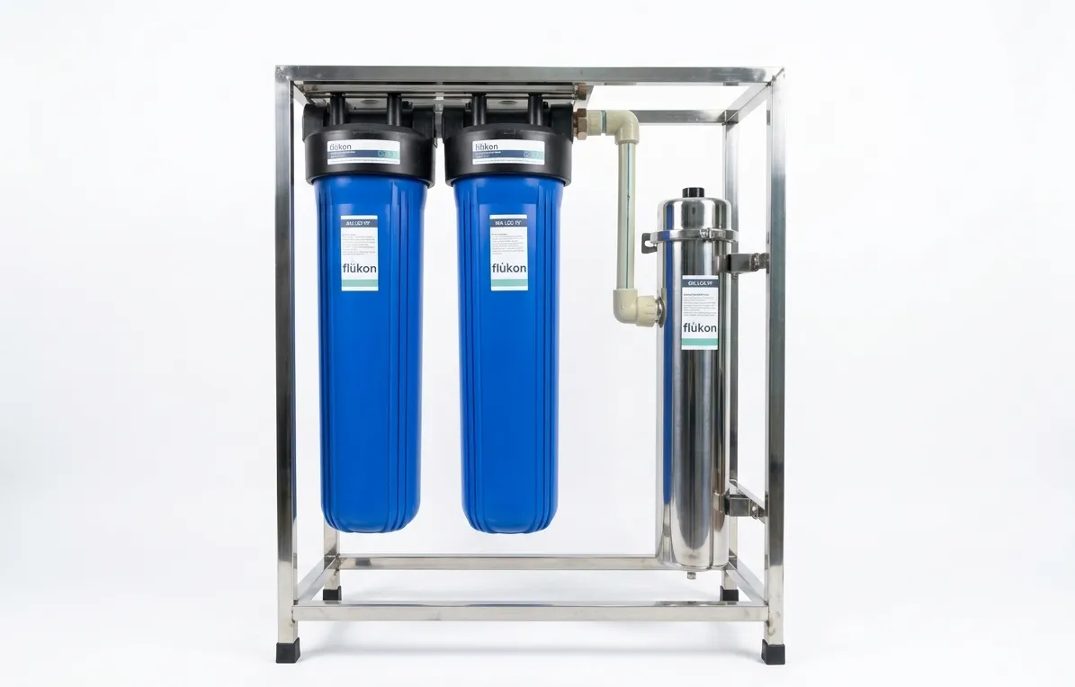 Bộ Lọc Tổng Đầu Nguồn Flukon 3 Cấp Công suất 5000L/H
