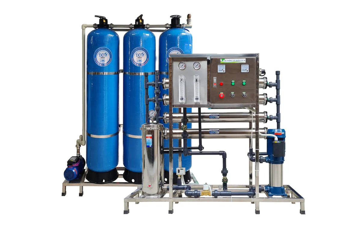 Hệ thống lọc nước tinh khiết RO công nghệp 1000l/h - Van cơ