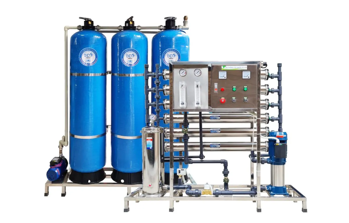 Hệ thống lọc nước tinh khiết RO công nghệp 1500l/h - Van cơ
