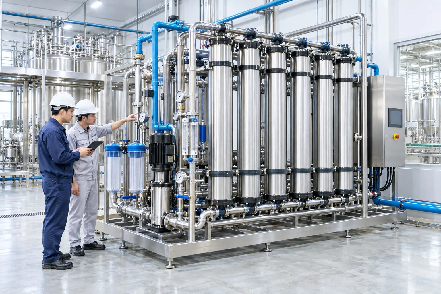 Hệ thống lọc UF cho cơ sở sản xuất